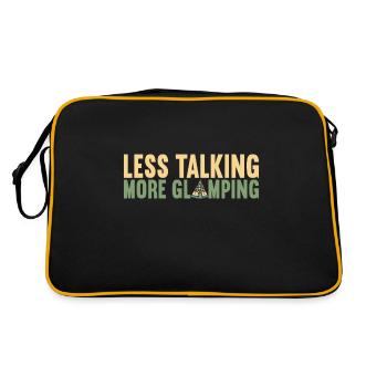 Glamping Glamper - Retro Tasche - Schwarz/Gold - Hinten