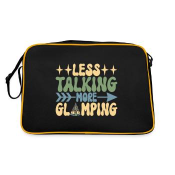 Glamping Glamper - Retro Tasche - Schwarz/Gold - Hinten