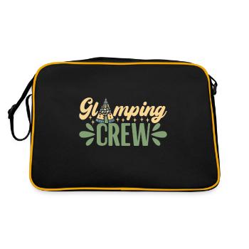 Glamping Glamper - Retro Tasche - Schwarz/Gold - Hinten