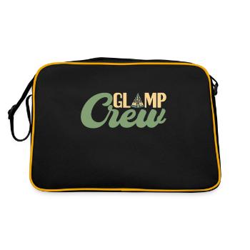 Glamping Glamper - Retro Tasche - Schwarz/Gold - Hinten