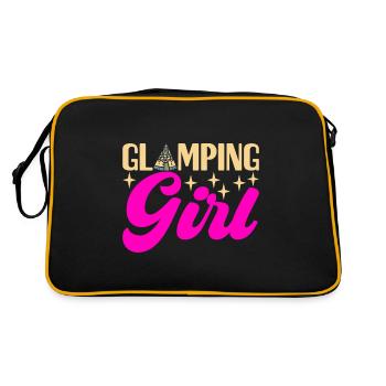 Glamping Glamper - Retro Tasche - Schwarz/Gold - Hinten