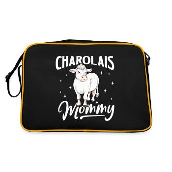 Maman Charolaise - Bœuf charolais - Sac Retro - noir/or - Dos