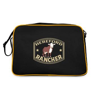 Boeuf Hereford - Hereford Rancher - Sac Retro - noir/or - Dos