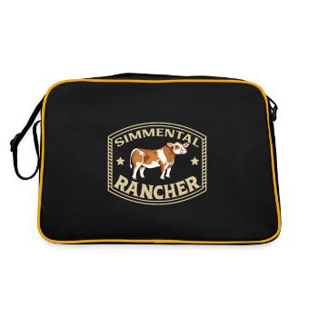 Fleckvieh Beef - Simmental Rancher - Sac Retro - noir/or - Dos