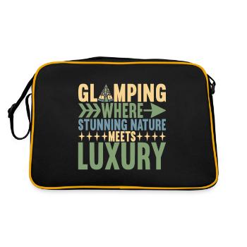 Glamping Glamper - Retro Tasche - Schwarz/Gold - Hinten