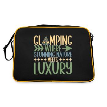 Glamping Glamper - Retro Tasche - Schwarz/Gold - Hinten