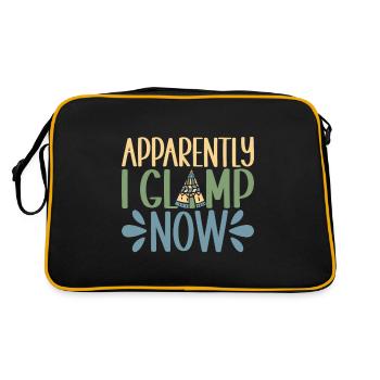 Glamping Glamper - Retro Tasche - Schwarz/Gold - Hinten