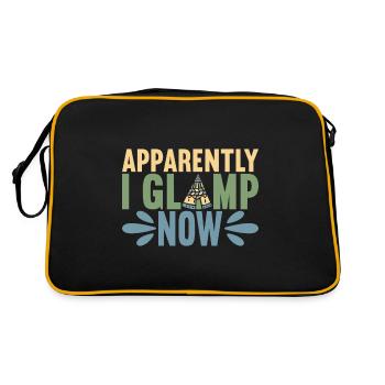 Glamping Glamper - Retro Tasche - Schwarz/Gold - Hinten