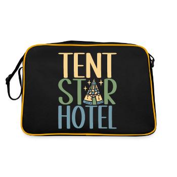 Glamping Glamper - Retro Tasche - Schwarz/Gold - Hinten