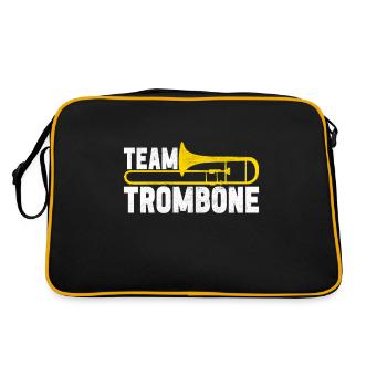 Posaune Trombone - Sac Retro - noir/or - Dos