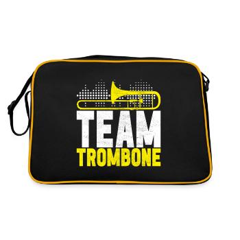 Posaune Trombone - Sac Retro - noir/or - Dos