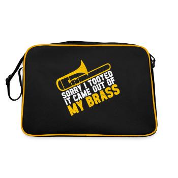 Posaune Trombone - Sac Retro - noir/or - Dos