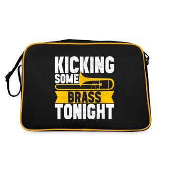 Posaune Trombone - Sac Retro - noir/or - Dos