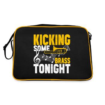 Posaune Trombone - Sac Retro - noir/or - Dos