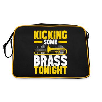 Posaune Trombone - Sac Retro - noir/or - Dos