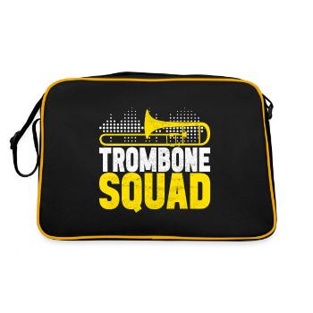 Posaune Trombone - Sac Retro - noir/or - Dos