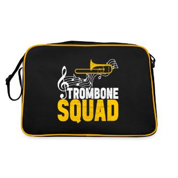 Posaune Trombone - Sac Retro - noir/or - Dos