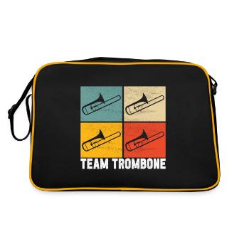 Posaune Trombone - Sac Retro - noir/or - Dos