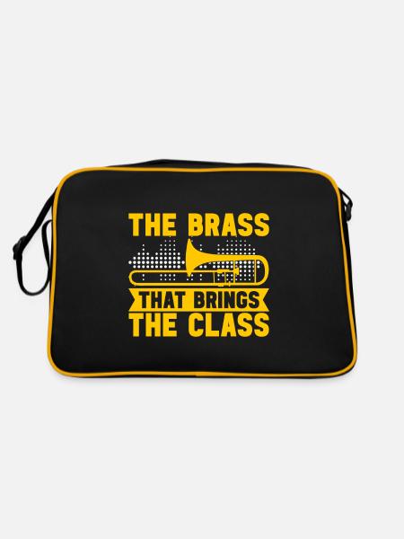 Posaune Trombone - Retro Bag - black/gold - Back