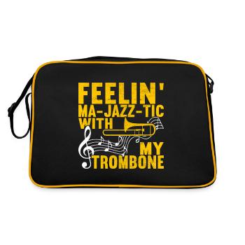 Posaune Trombone - Sac Retro - noir/or - Dos