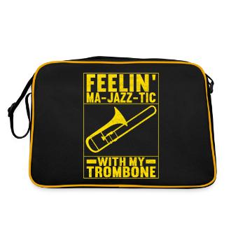 Posaune Trombone - Sac Retro - noir/or - Dos