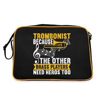 Posaune Trombone - Sac Retro - noir/or - Dos