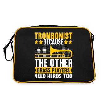 Posaune Trombone - Sac Retro - noir/or - Dos
