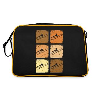 Posaune Trombone - Sac Retro - noir/or - Dos