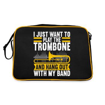 Posaune Trombone - Sac Retro - noir/or - Dos