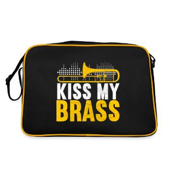 Posaune Trombone - Retro Tasche - Schwarz/Gold - Hinten