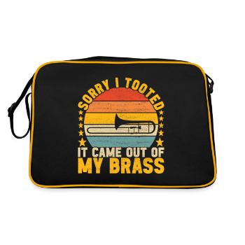 Posaune Trombone - Sac Retro - noir/or - Dos