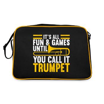 Posaune Trombone - Sac Retro - noir/or - Dos