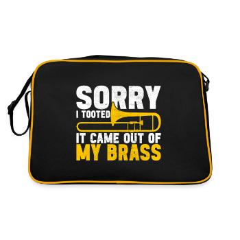 Posaune Trombone - Sac Retro - noir/or - Dos