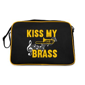 Posaune Trombone - Sac Retro - noir/or - Dos