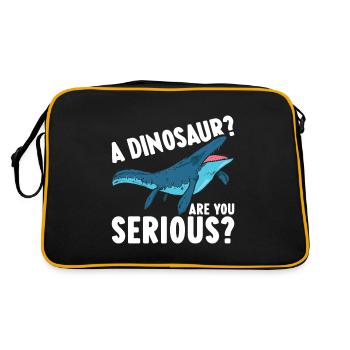 Dinosaure mosasaure - Sac Retro - noir/or - Dos