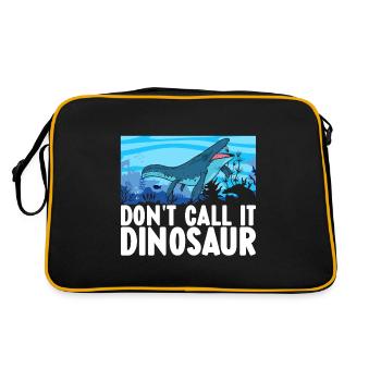 Dinosaure mosasaure - Sac Retro - noir/or - Dos