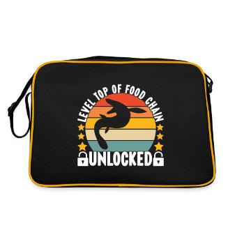 Dinosaure mosasaure - Sac Retro - noir/or - Dos