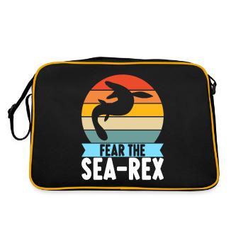 Dinosaure mosasaure - Sac Retro - noir/or - Dos