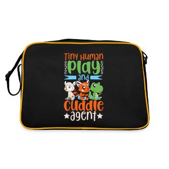 Agent de jeux et de câlins - baby-sitter - Sac Retro - noir/or - Dos