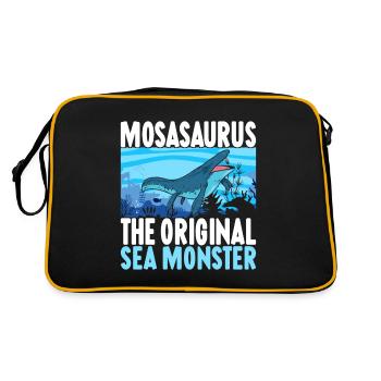 Dinosaure mosasaure - Sac Retro - noir/or - Dos