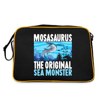 Dinosaure mosasaure - Sac Retro - noir/or - Dos