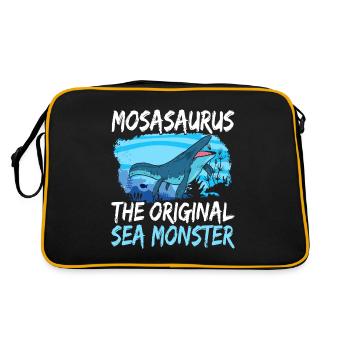 Dinosaure mosasaure - Sac Retro - noir/or - Dos