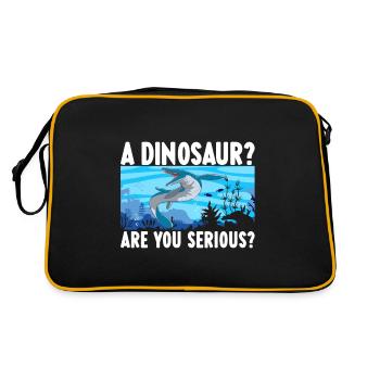 Dinosaure mosasaure - Sac Retro - noir/or - Dos