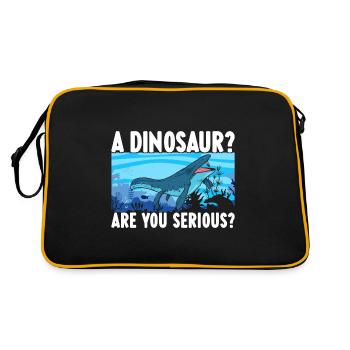 Dinosaure mosasaure - Sac Retro - noir/or - Dos