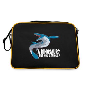 Dinosaure mosasaure - Sac Retro - noir/or - Dos