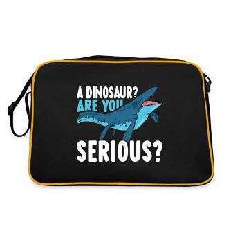 Dinosaure mosasaure - Sac Retro - noir/or - Dos