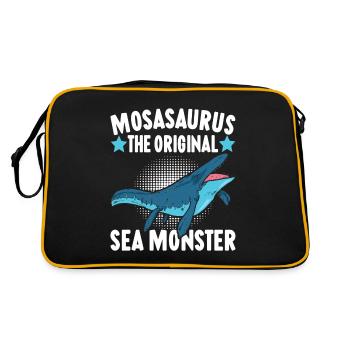 Dinosaure mosasaure - Sac Retro - noir/or - Dos