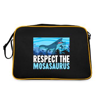 Dinosaure mosasaure - Sac Retro - noir/or - Dos