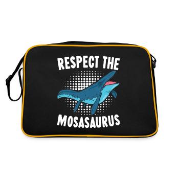 Dinosaure mosasaure - Sac Retro - noir/or - Dos