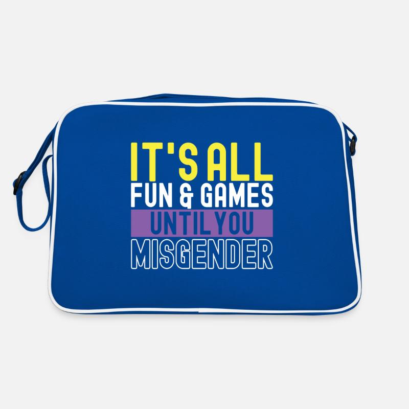 Non Binary Pride Genderqueer Retro Tasche